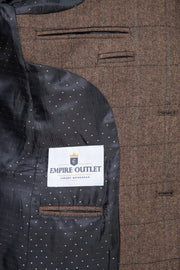 Traditional Brown Estate Herringbone Tweed Jacket