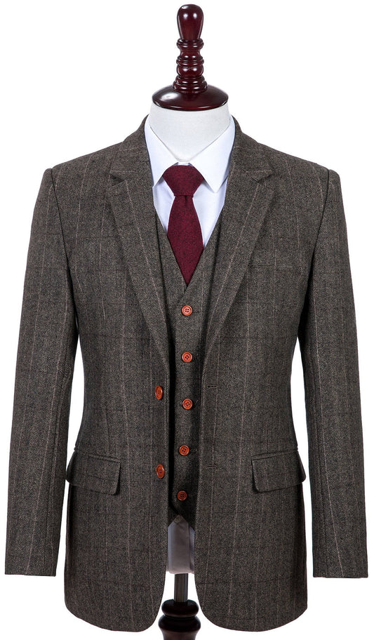 Country Estate Herringbone Tweed Suit