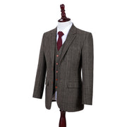 Country Estate Herringbone Tweed 3 Piece Suit