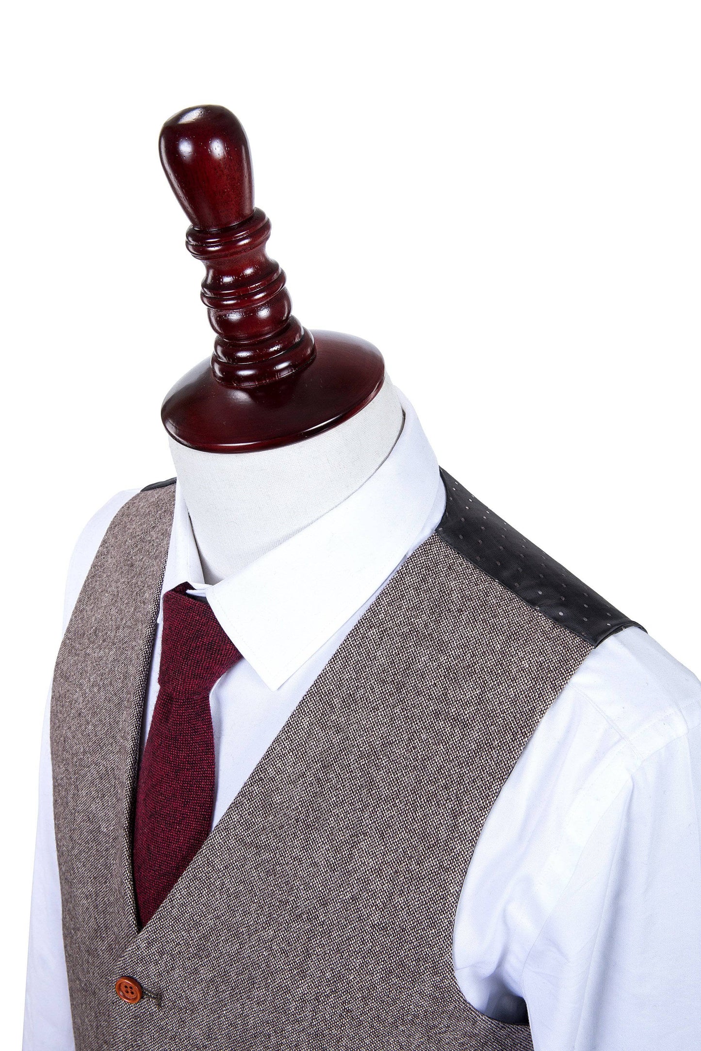 Classic Brown Barleycorn Tweed Suit