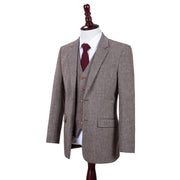 Classic Brown Barleycorn Tweed Jacket