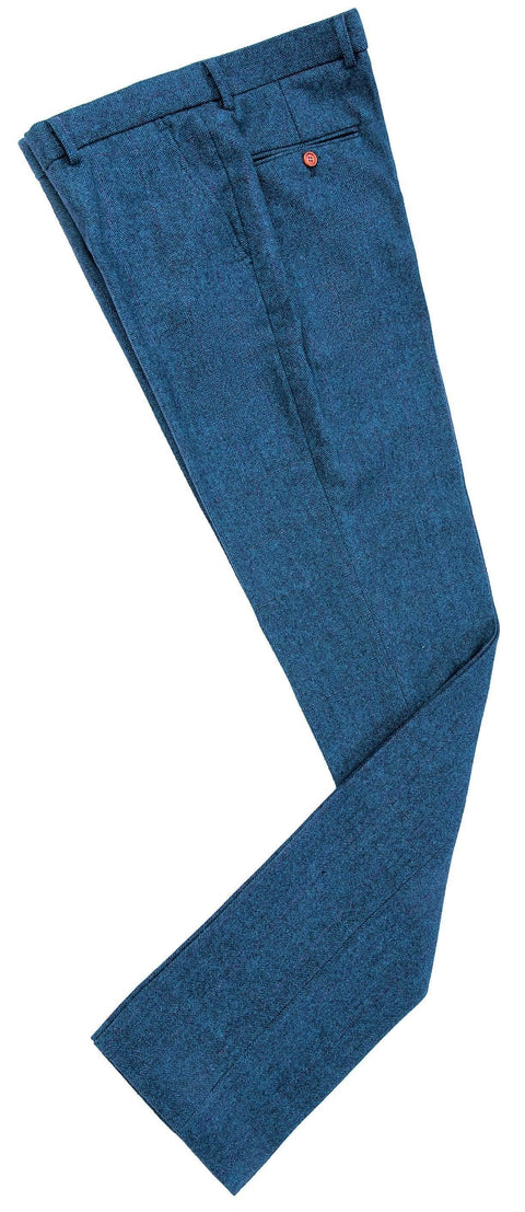 Blue Estate Herringbone Tweed 3 Piece Suit