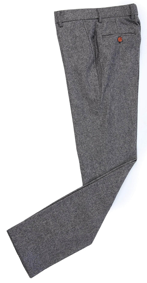 Classic Grey Barleycorn Tweed Trousers