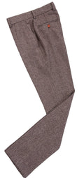 Light Brown Herringbone Tweed Trousers