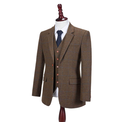 Brown Tattersall Tweed Jacket