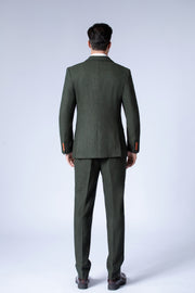 Green Herringbone Tweed Bespoke