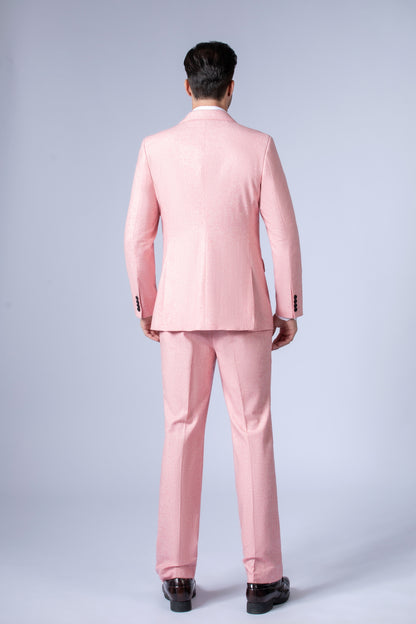 Pink Twill Tweed Suit