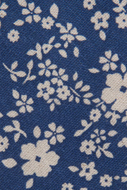 Close up of Blue Floral Tie