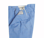 Sky Blue Windowpane Trousers