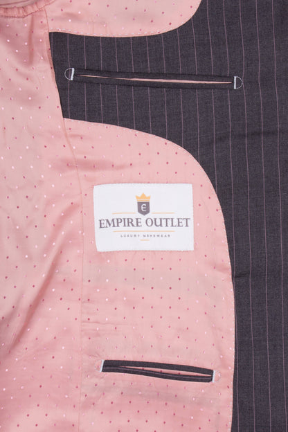 Dark Grey Pinstripe Empire Elite Suit