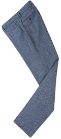 Grey Blue Herringbone Tweed Trousers
