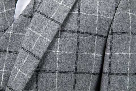 Light Grey Tattersall Tweed Jacket