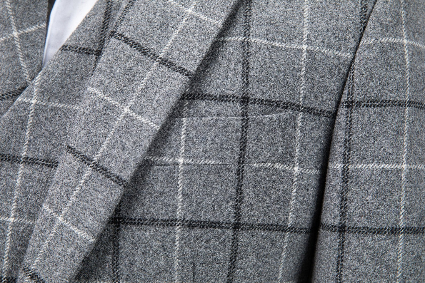Light Grey Tattersall Tweed Suit