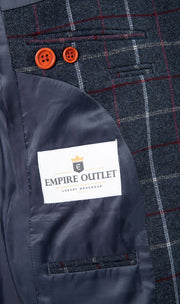 Charcoal Tattersall Tweed Jacket