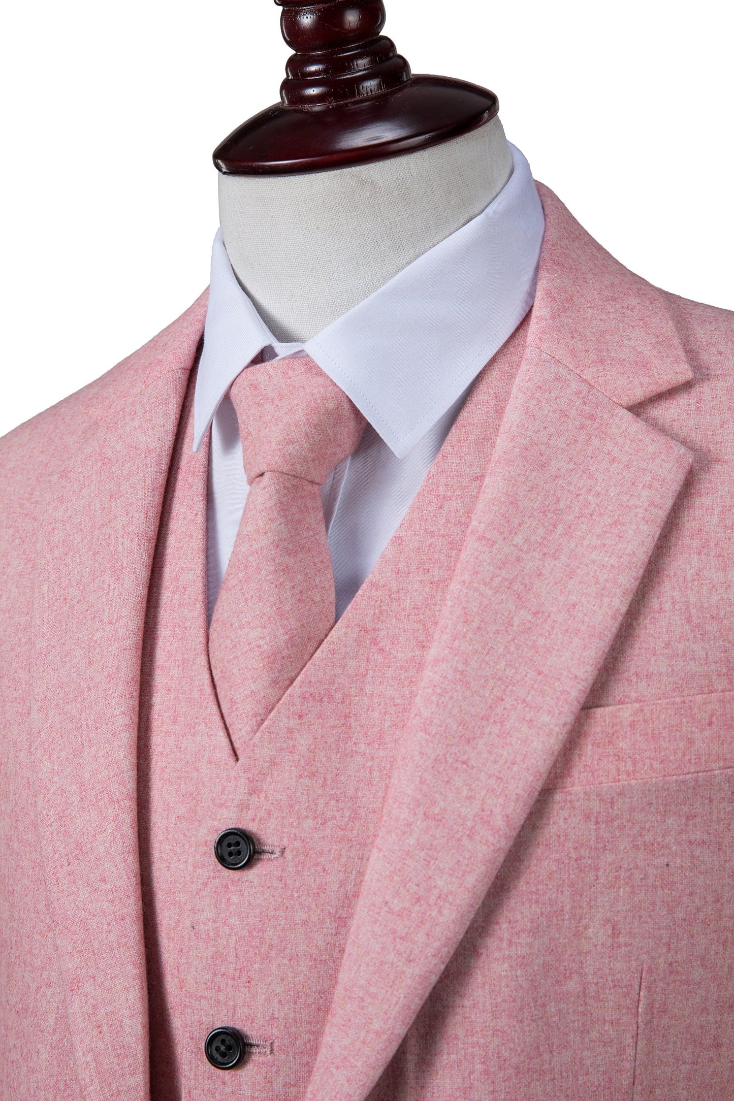 Pink Twill Tweed Suit