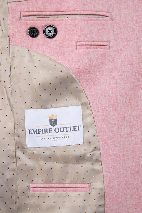 Pink Twill Tweed Jacket