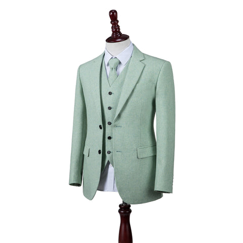 Light Green Twill Tweed Bespoke