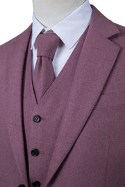 Mauve Twill Tweed Jacket