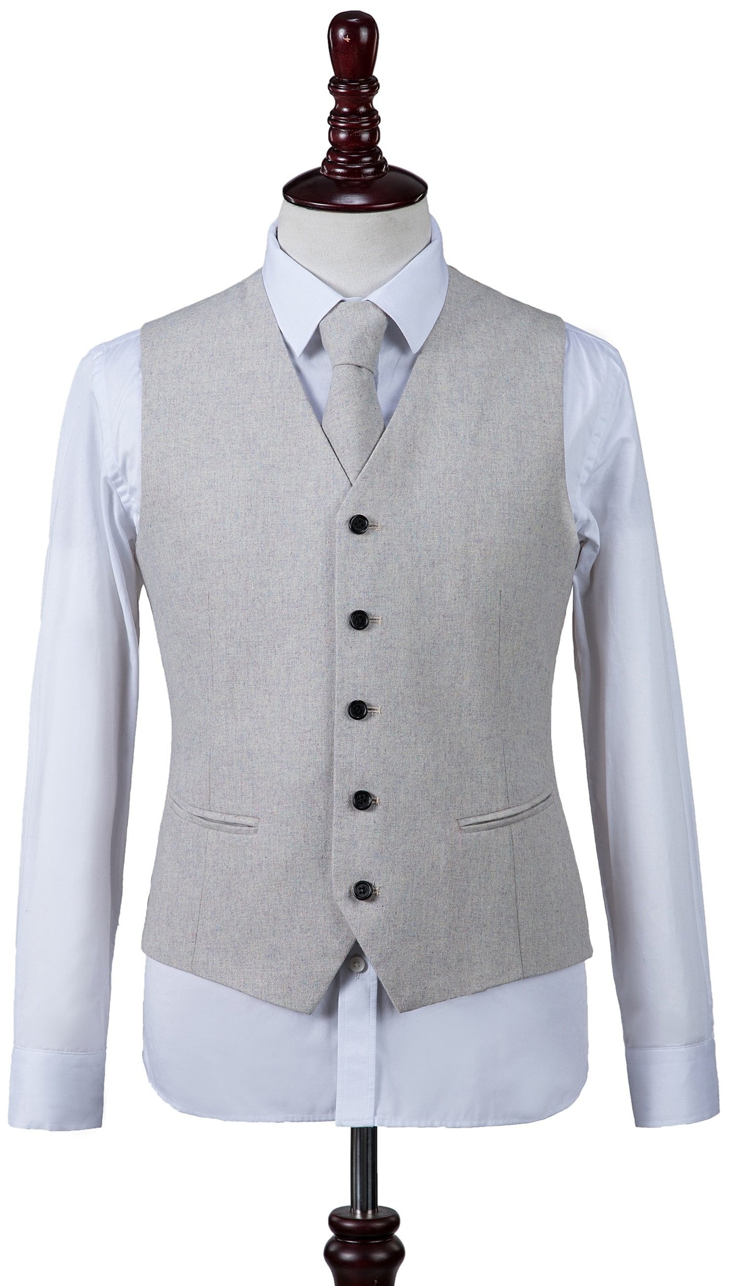 Cream Twill Tweed Suit