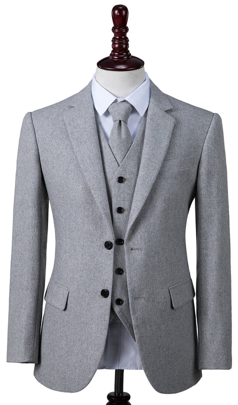 Light Grey Twill Tweed Bespoke