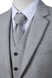 Light Grey Twill Tweed Jacket
