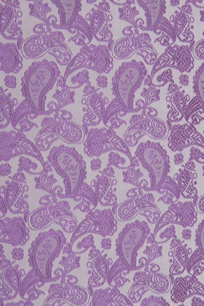Close up of Purple Paisley Tie