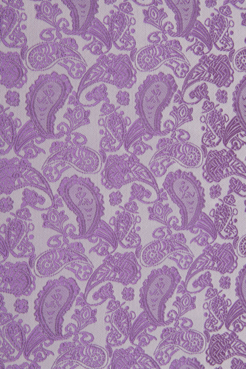 Close up of Purple Paisley Tie