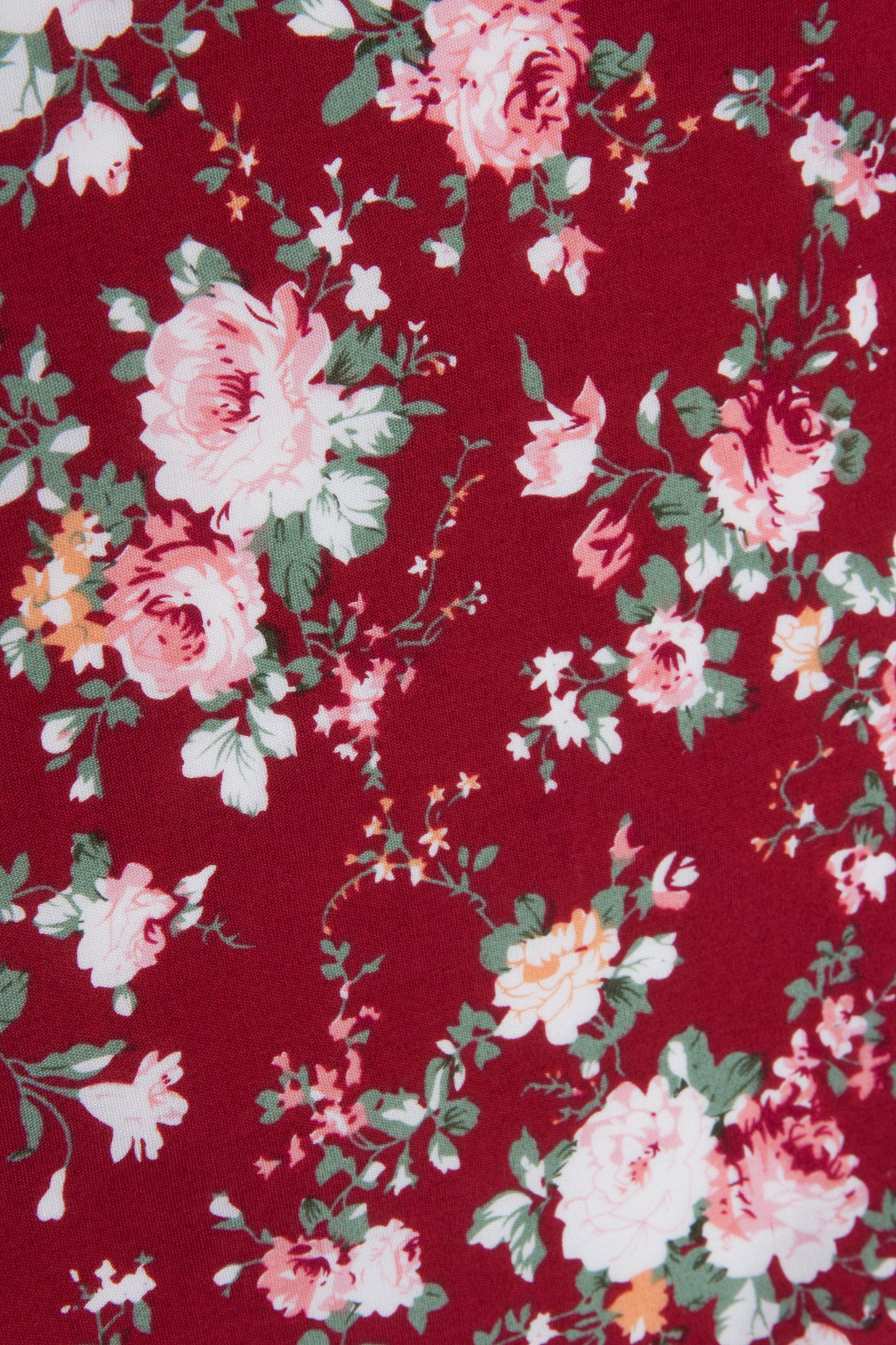 Close up of Red Floral Tie