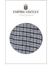 Grey Houndstooth Tweed Fabric Sample