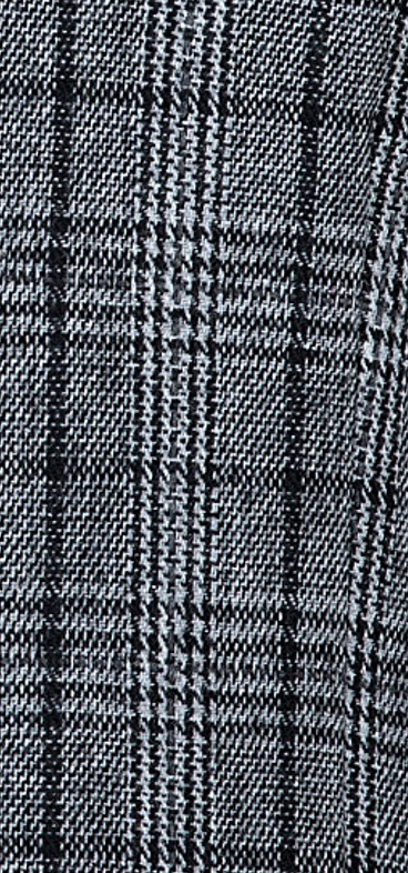 Grey Houndstooth Plaid Tweed Tie