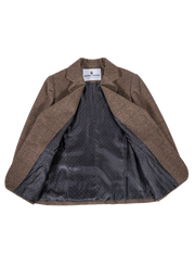 Traditional Brown Estate Herringbone Tweed Jacket Womens