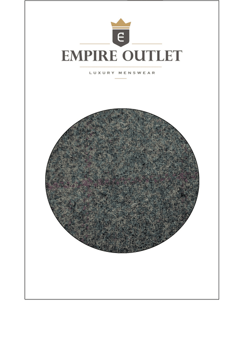 Olive Green Windowpane Tweed Fabric Sample