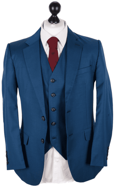 Royal Blue Worsted Wool Jacket