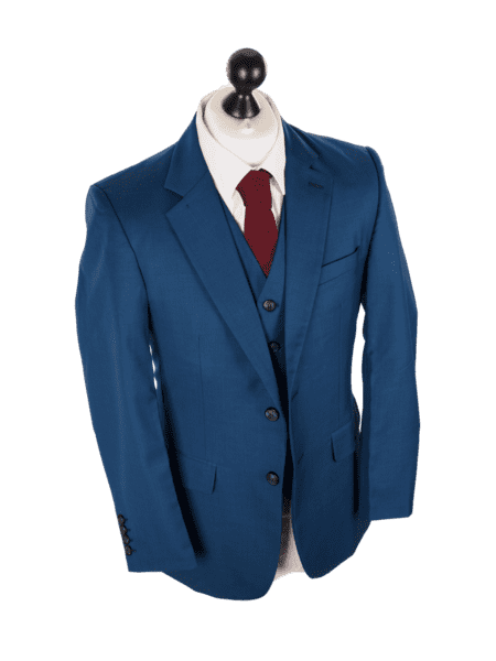 Royal Blue Worsted Wool Jacket