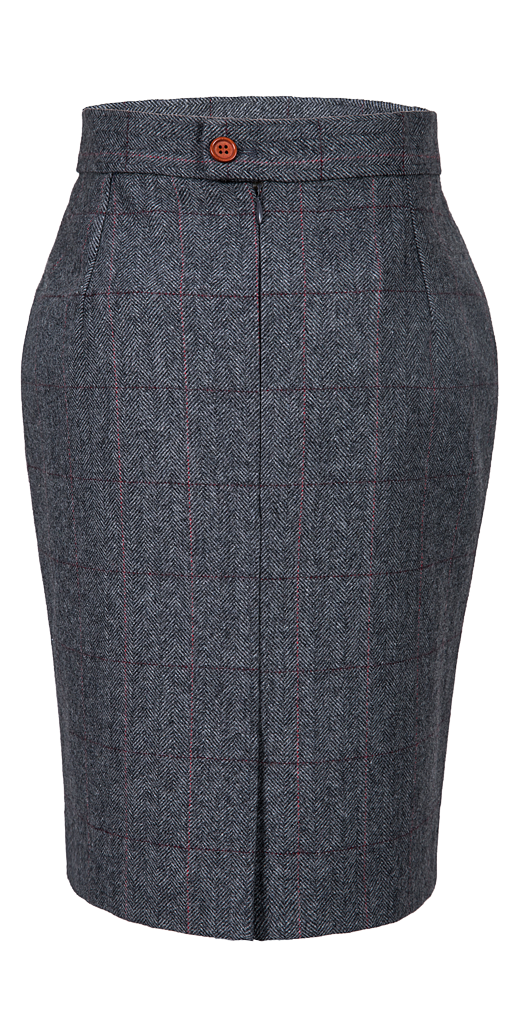 Traditional Grey Estate Herringbone Tweed Suit Womens